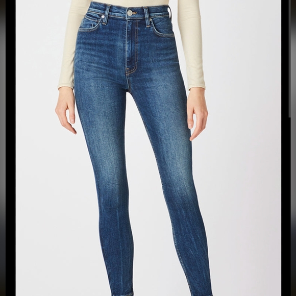 Hudson Jeans high rise blue denim skinny jeans - Picture 6 of 10